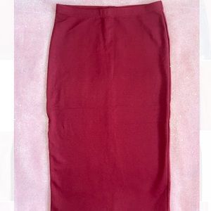 Red Pencil Skirt